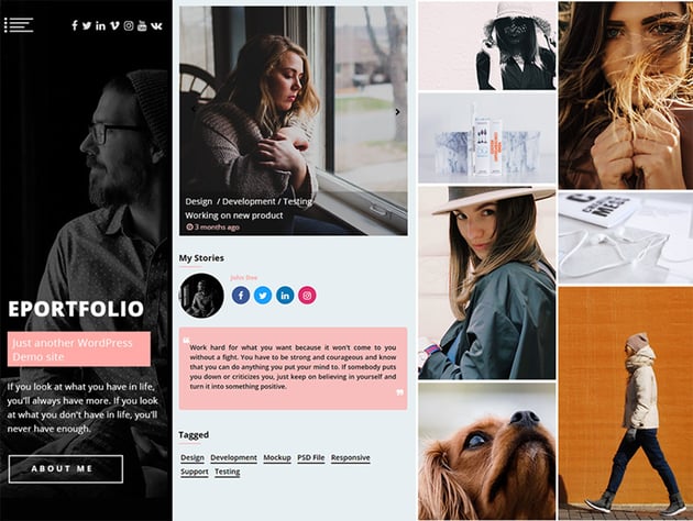 ePortfolio - WordPress Portfolio Themes Free